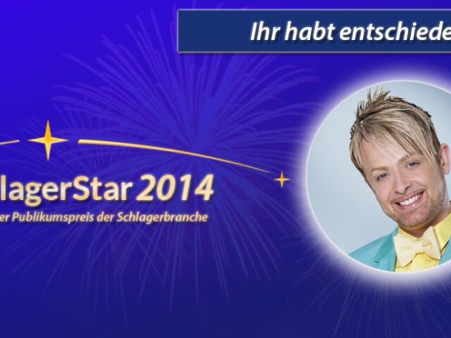 Ross Antony gewinnt Voting zum SchlagerStar2014
