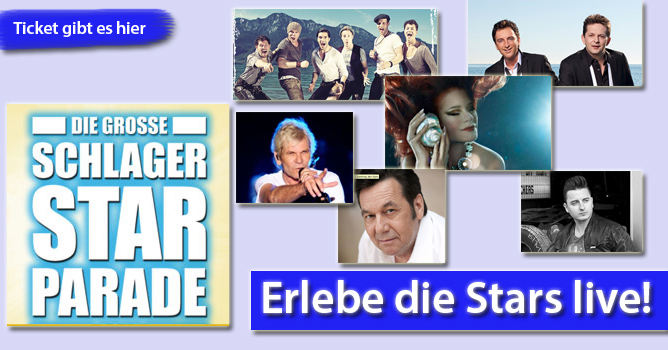 Die Schlager-Starparaden 2014 starten mit Andrea Berg, voxxclub und Andreas Gabalier