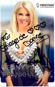 Autogrammkarte Jenny Frankhauser