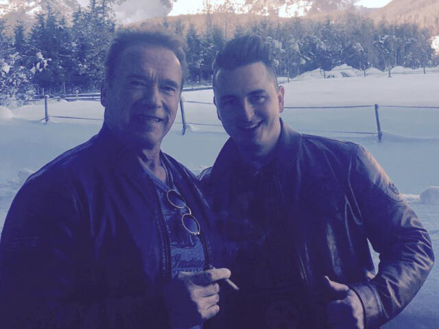 Andreas Gabalier trifft den Terminator Arnold Schwarzenegger